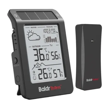 BALDRTHERM B0596WT2H2P-V1 Solar-Powered Weather Station (Black)